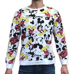 DISNEY Vintage Mickey Mouse All-over‎ Sweater S